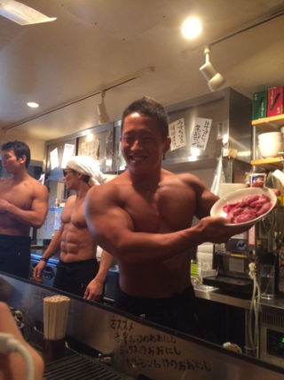 Illustration for article titled Japan's Macho Restaurant Serves Up Real Beefcakes